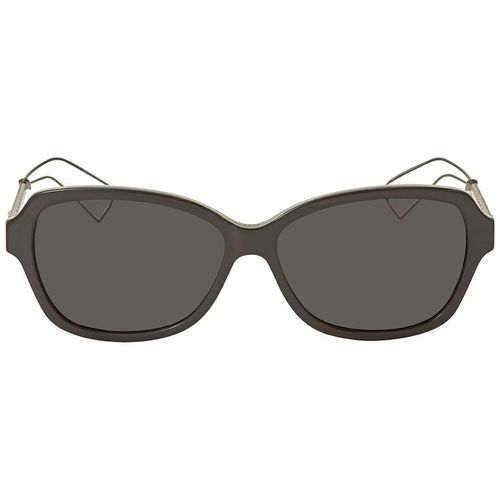 Kính Mát Dior Diorama Dark Grey Rectangular Ladies Sunglasses DIORAMA5 TGX 56-2